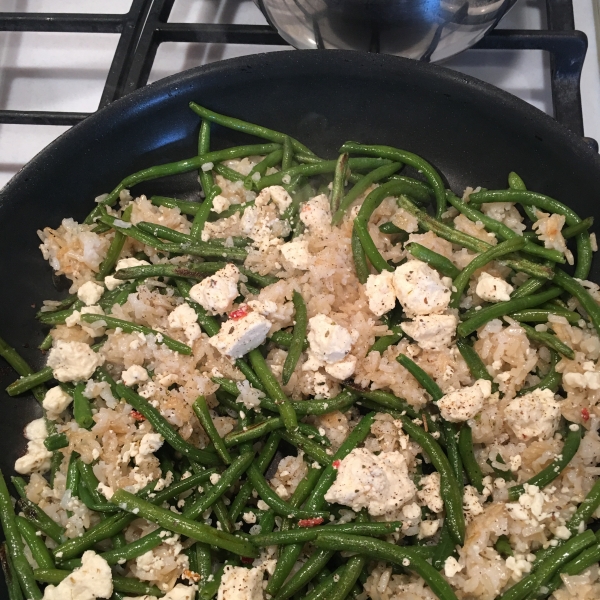 Vegetarian Fried Feta Rice by Andie
