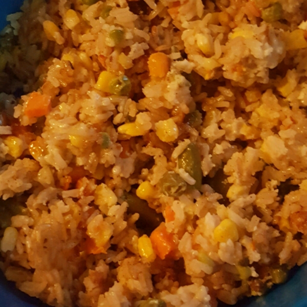 Vegetarian Fried Feta Rice by Andie
