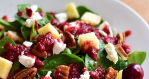 Fall Salad with Cranberry Vinaigrette