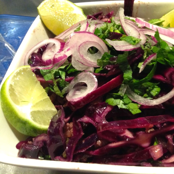 Vietnamese Beef and Red Cabbage Bowl