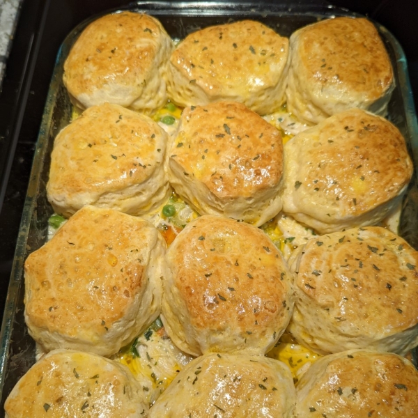 Mom's Fabulous Chicken Pot Pie with Biscuit Crust