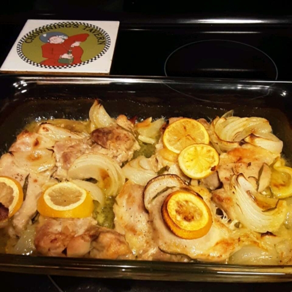 Roasted Chicken with Lemon and Rosemary