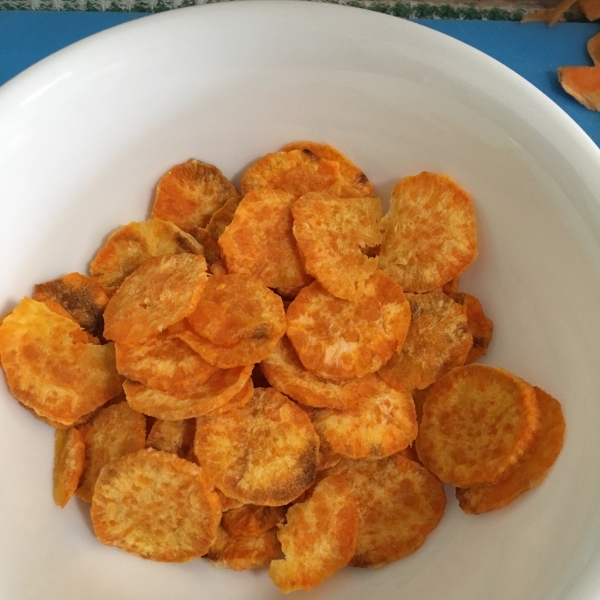 Microwave Sweet Potato Chips