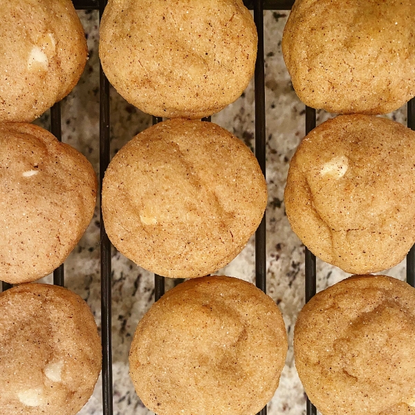 Brown Butter Snickerdoodles with White Chocolate