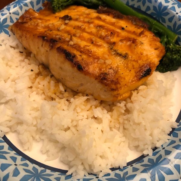 Fast Salmon with a Ginger Glaze