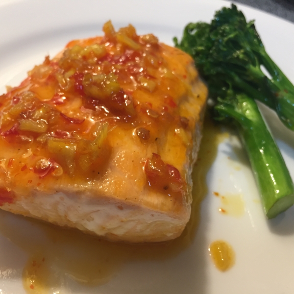 Fast Salmon with a Ginger Glaze