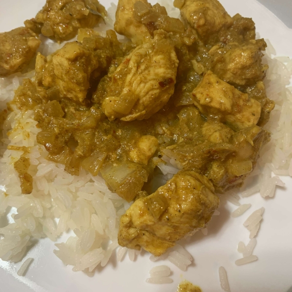 Spicy Indian Chicken and Mango Curry