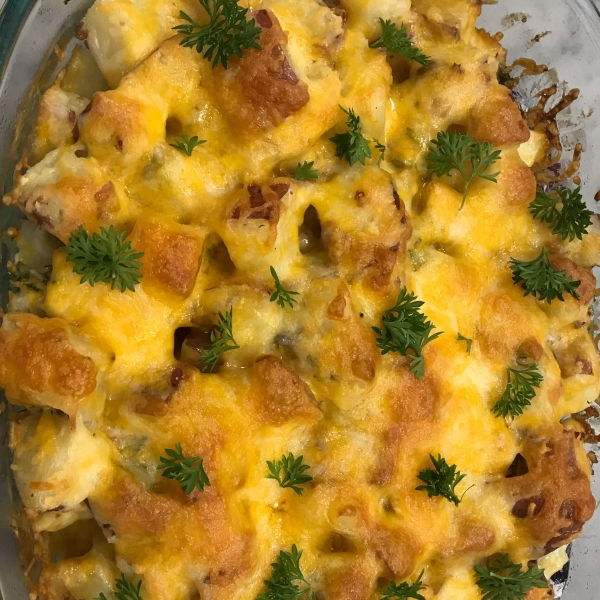 Hot German Potato Salad Casserole