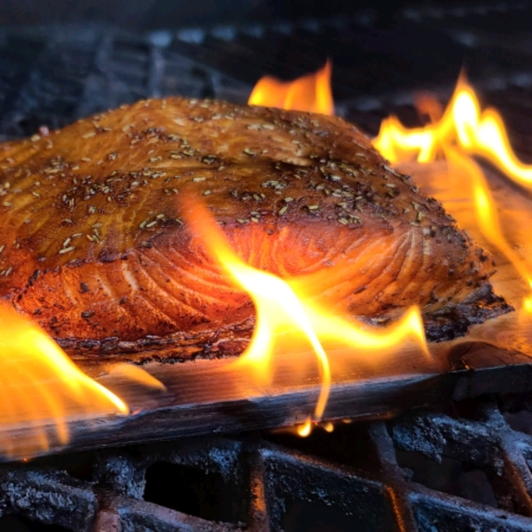 Cedar Plank-Smoked Salmon