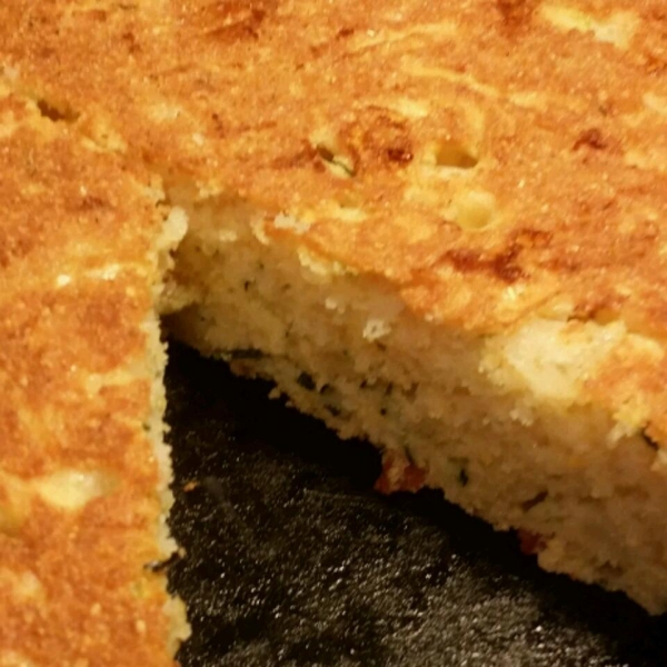 Skillet Zucchini Cornbread