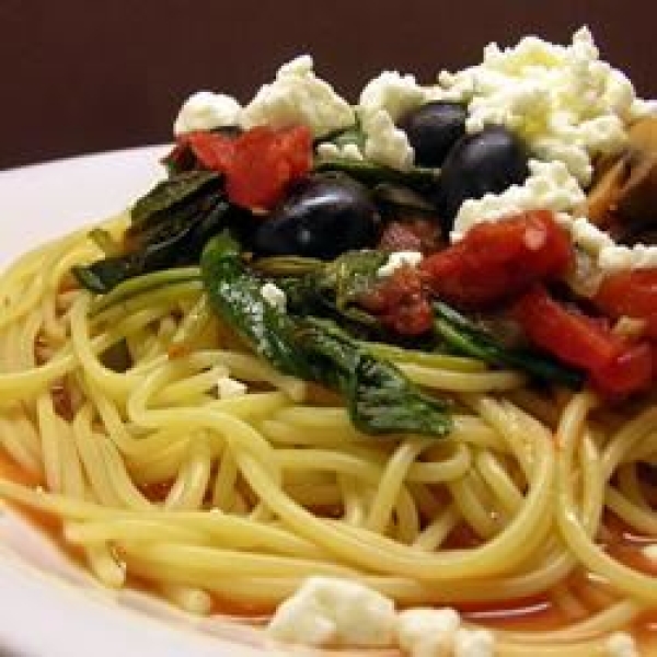 Quick and Easy Greek Spaghetti