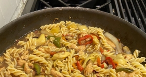 Lemon Pepper Pasta with Chicken and Vegetables