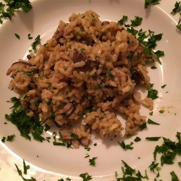 Shiitake and Baby Bella Mushroom Risotto