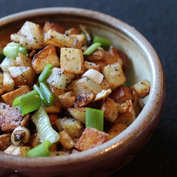 Duck Fat Green Garlic Homefries