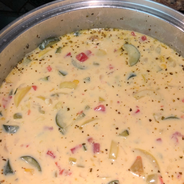 Mexican Zucchini Cheese Soup