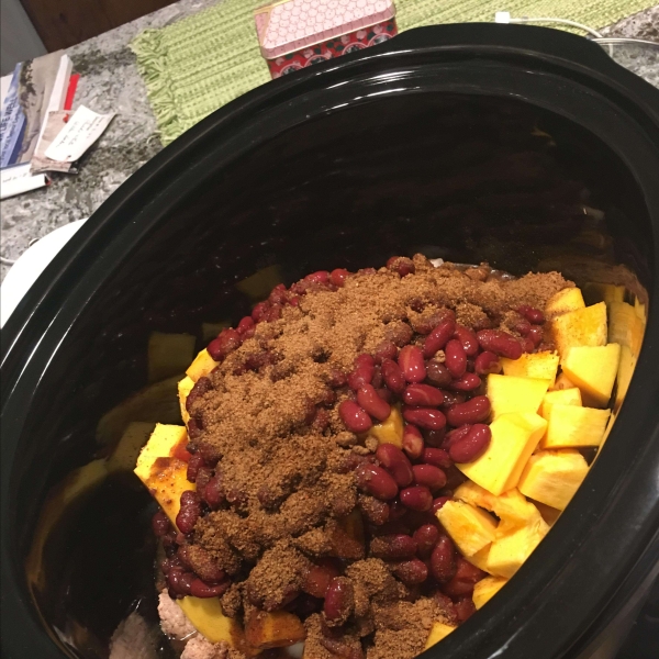 Slow Cooker Pumpkin Turkey Chili