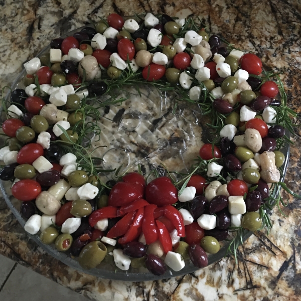 Festive Olive and Cheese Appetizer