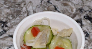 Pickled Herring and Cucumber Salad