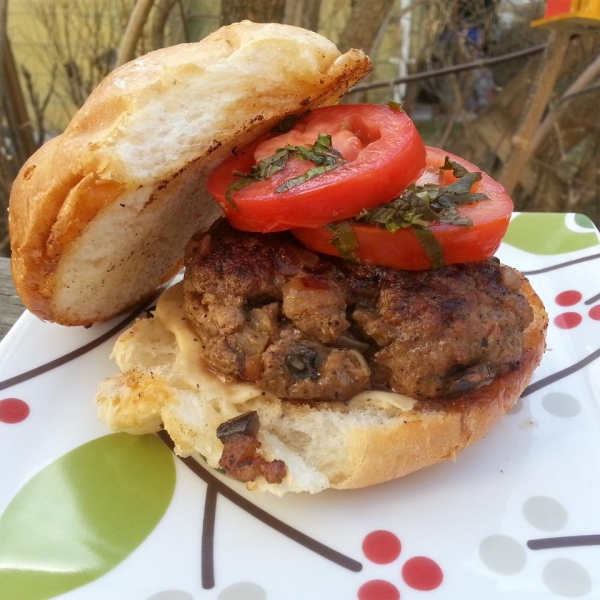 Chef John's Lamb Moussaka Burger