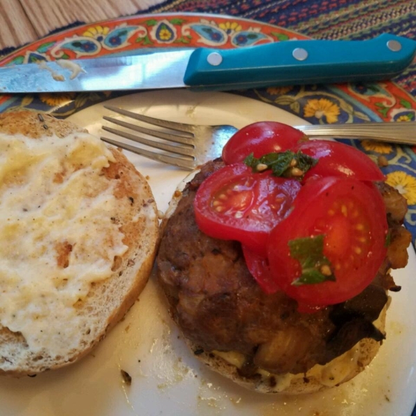 Chef John's Lamb Moussaka Burger