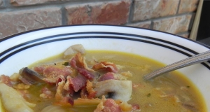 Shiitake Mushroom and Cheddar Soup