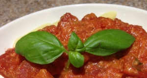 Simmering Marinara with Brie