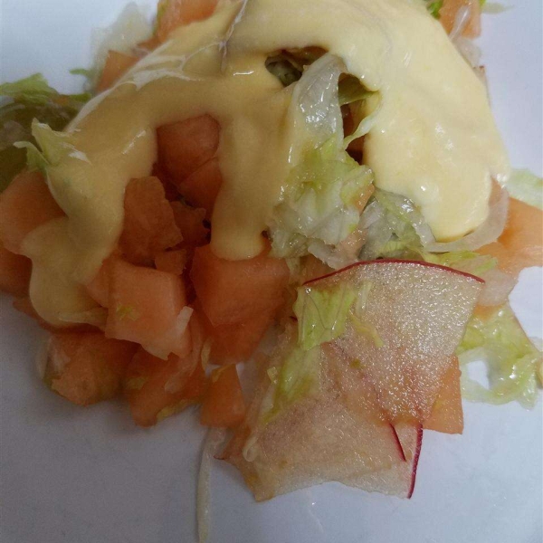 Festive Fruit Salad with Yogurt-Orange Dressing