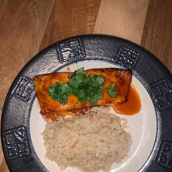 Baked Honey Sriracha Salmon