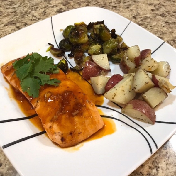 Baked Honey Sriracha Salmon