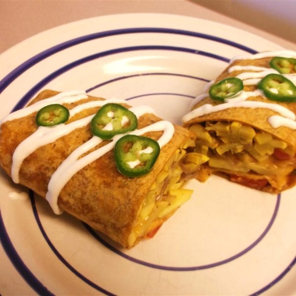 Summer Squash Burritos