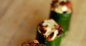 Stuffed Zucchini Cups with Goat Cheese