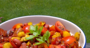 Sweet Pepper Balsamic Bean Salad