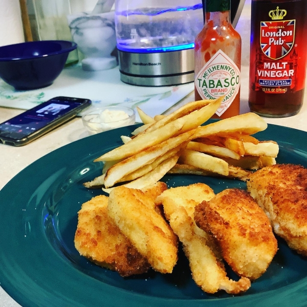 Light and Crispy Fried Halibut