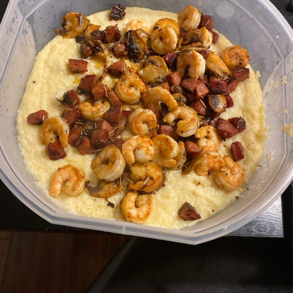 Shrimp and Grits With Kielbasa