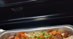 Sausage, Potato, Carrot Bake