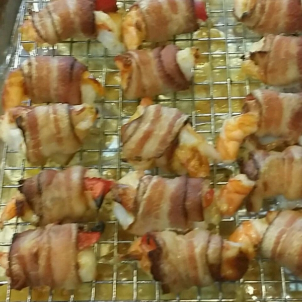 Bacon Wrapped Barbeque Shrimp