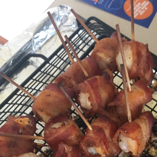 Bacon Wrapped Barbeque Shrimp