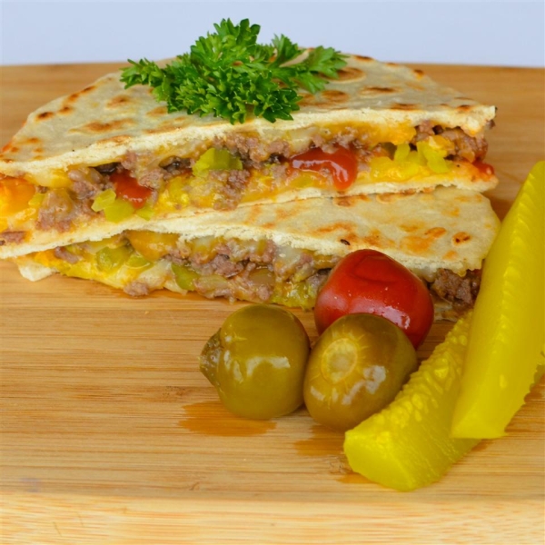 Cheeseburger Quesadilla