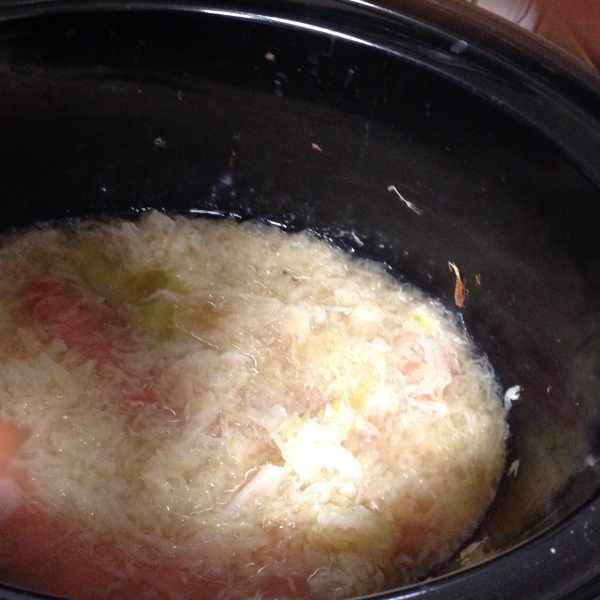 Slow Cooker Sauerkraut and Sausage
