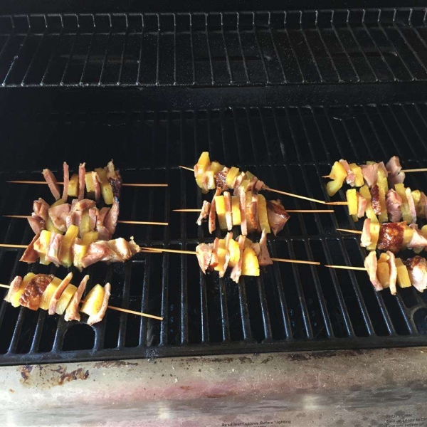 Ham and Pineapple Kabobs