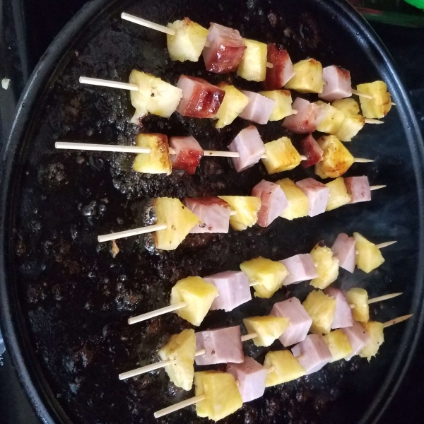 Ham and Pineapple Kabobs