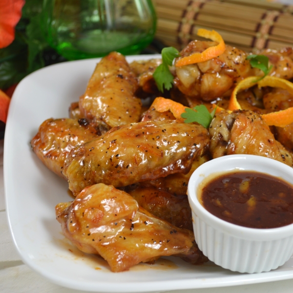 Sweet Chili and Orange Marmalade Glazed Chicken Wings