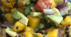 Refreshing Avocado, Tomato, and Mango Salsa