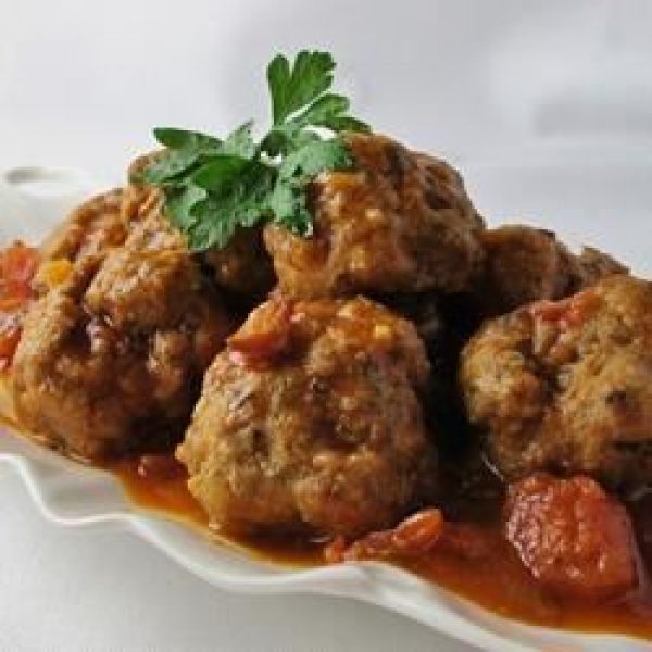 Spanish Style Albondigas in a Sunny Mediterranean Sauce