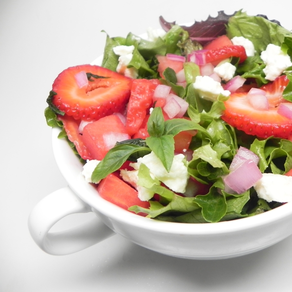 Sweet and Peppery Watermelon Salad