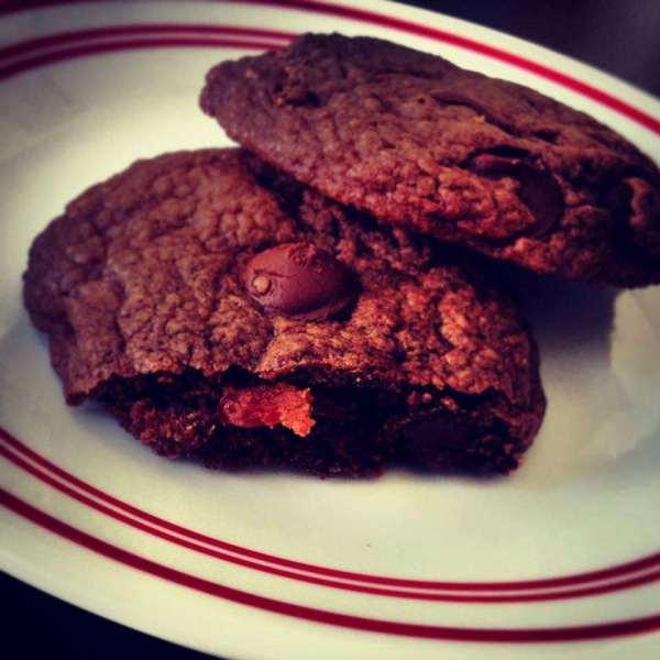 Chocolate-Chocolate Chip Bacon Cookies