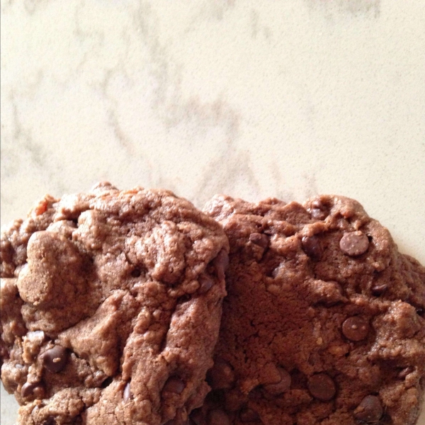 Chocolate-Chocolate Chip Bacon Cookies