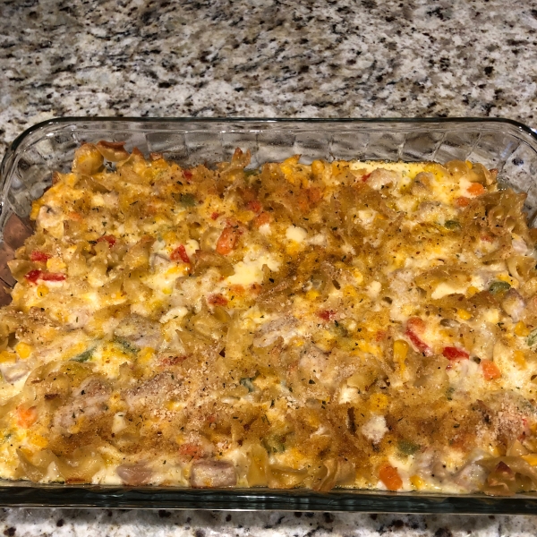 Yummy Pork Noodle Casserole