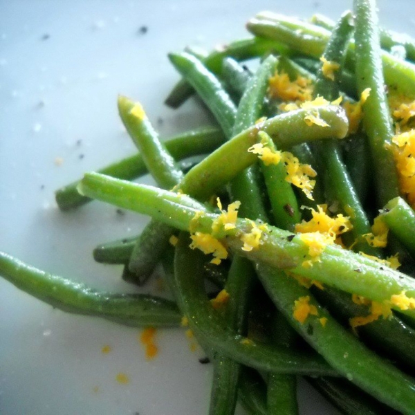 Green Beans With Orange Olive Oil