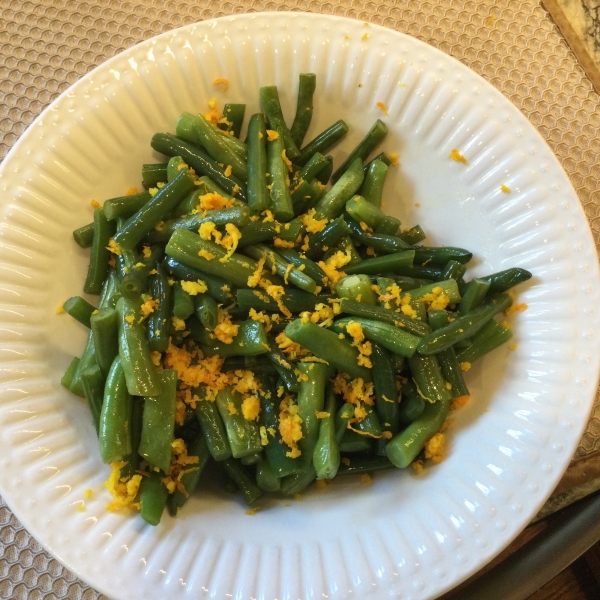 Green Beans With Orange Olive Oil